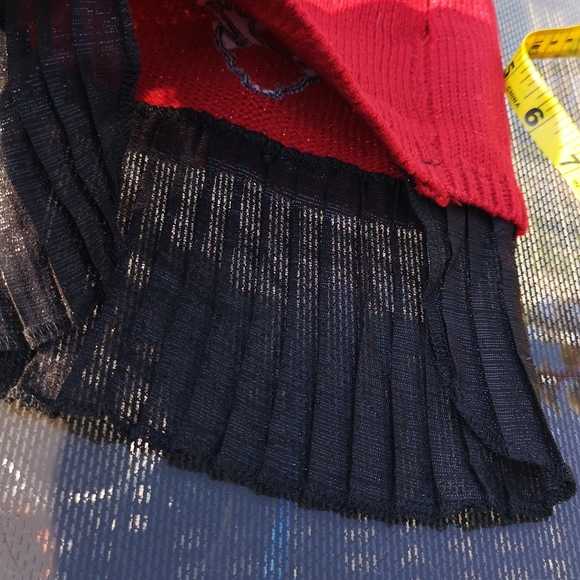 Christmas Winter Dog Sparkly Dress Buffalo Plaid Deer with Pom Pom Top Paw - Picture 4 of 9